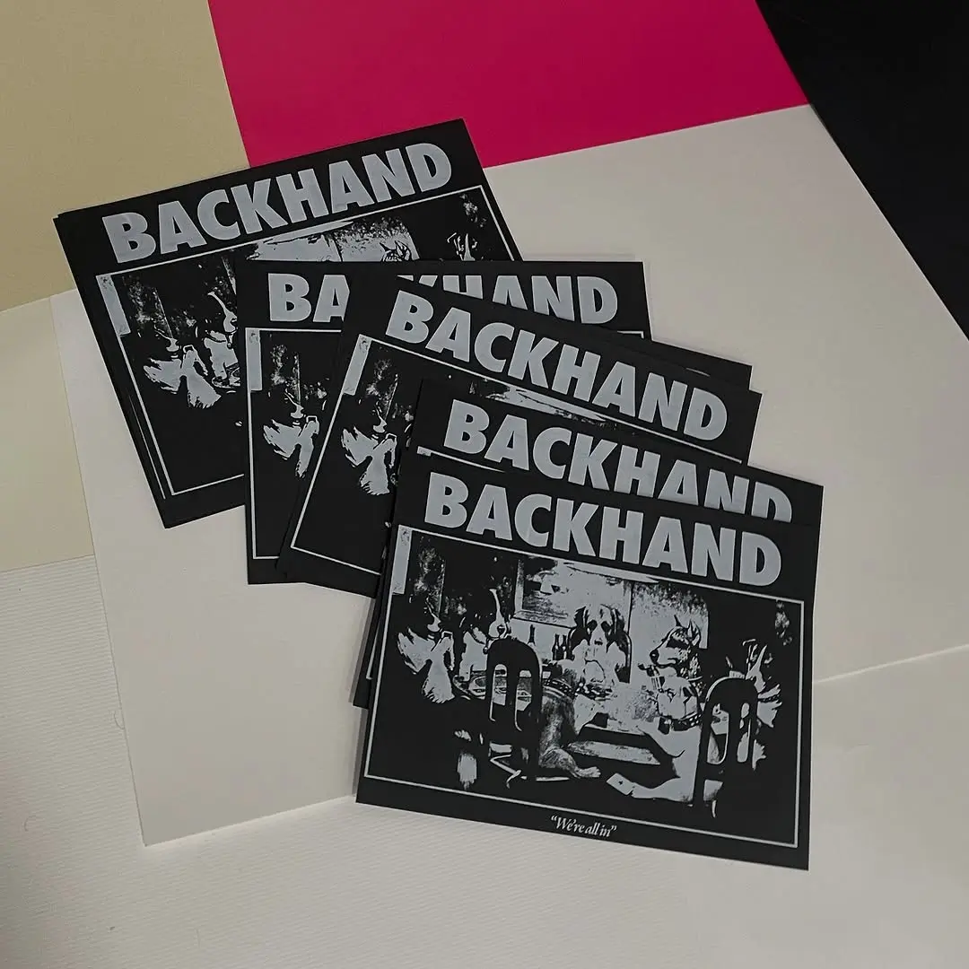 Freshly printed Backhand shirts
